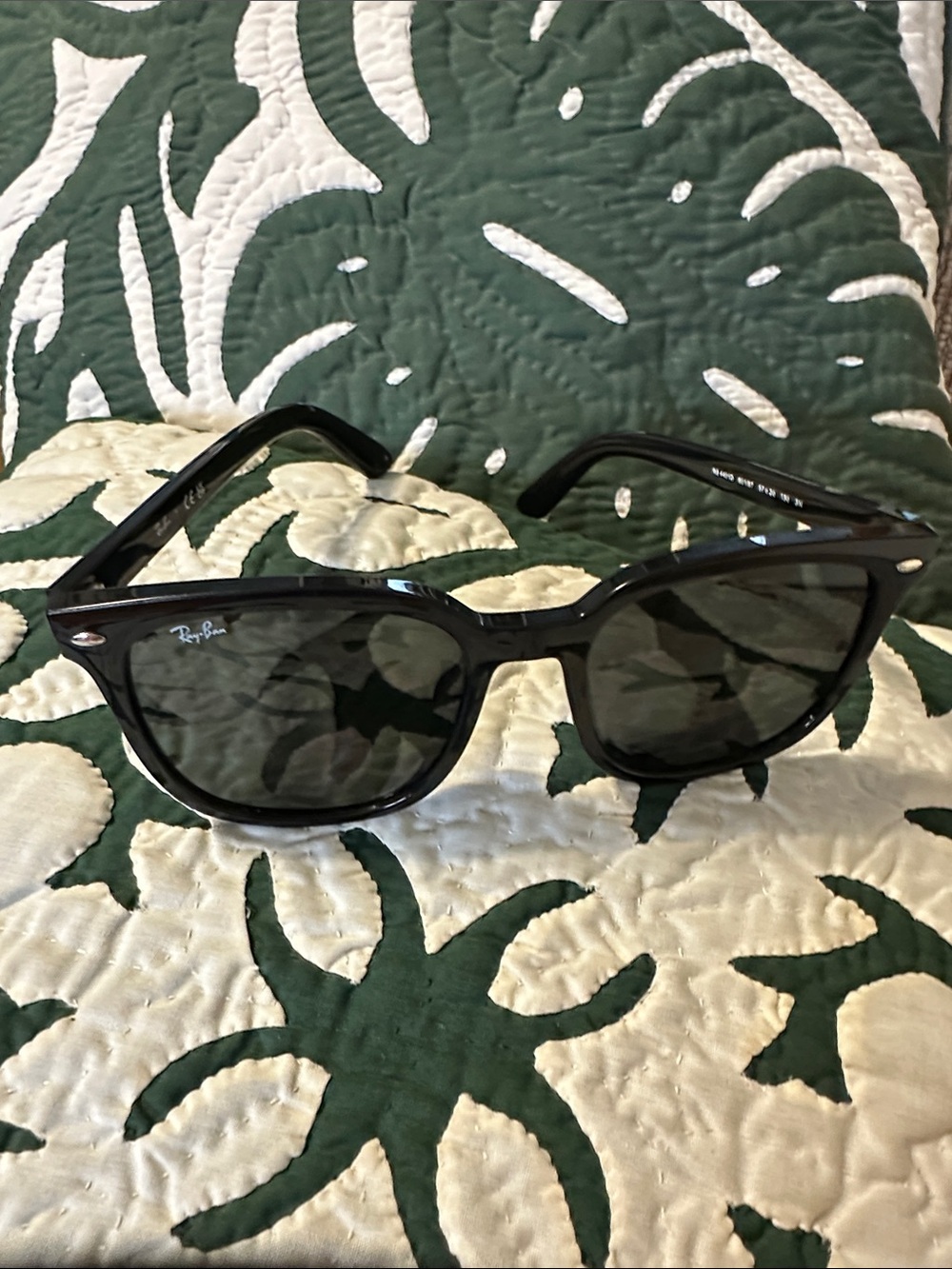 Super cool and great deal Ray-Ban Black Gloss Wayfarer RB4401D sunglasses.